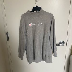 Gray Champion Turtleneck Sweater